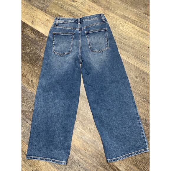 Talbots Wide Leg Crop Jean Size 4 - Picture 4 of 10